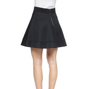 KATE SPADE Black Scuba Circle Skirt
